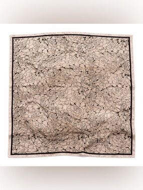 Valentino floral print beige square scarf size 35x35 inch‼️Last one left
